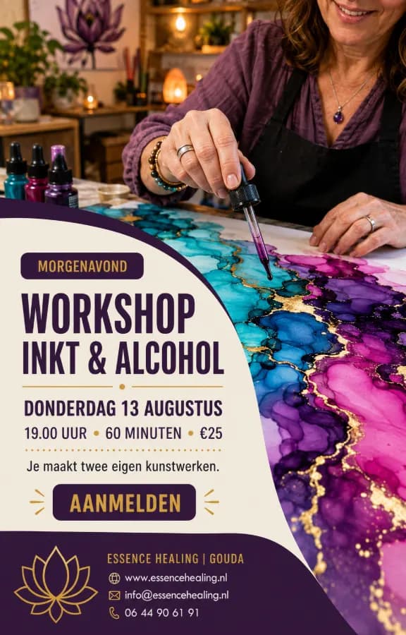 Workshop schilderen met in en alcohol